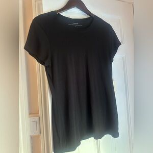 Vince Classic Black Short Sleeve Top